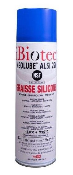 special grease for seals and taps, NSF H1 and drinking water contact approved. Very low temperatures. Anti-lime scale. Removable or detectable equipment. HACCP BRC8 IFS. 100 % silicone grease, for maintenance of elastomer joints, food contact, drinking water contact, insulating, anti-lime scale. very low temperature. food contact silicone grease, food contact grease, food quality grease, tap grease, plumbing grease, drinking water grease, insulating grease, low-temperature grease, joint grease, technical grease, industrial grease, tube silicone grease. diving silicone grease. watertight caisson silicone grease. headlight seal silicone grease. technical grease suppliers. industrial grease suppliers. industrial lubricant suppliers. technical grease manufacturers. industrial grease manufacturers. industrial lubricant manufacturers. aerosol silicone grease. Technical aerosols. Maintenance aerosols. Aerosol suppliers. Aerosol manufacturers. Silicone grease. Elastomer silicone grease. Rubber silicone grease. Silicone grease manufacturers. Silicone grease suppliers. Silicone grease spray. Silicone grease spray can. Industrial maintenance product.